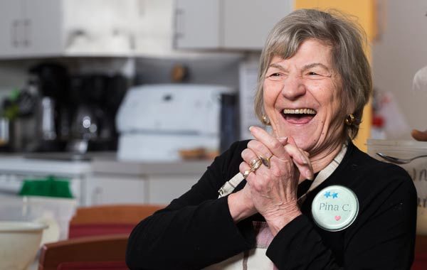Happy older woman