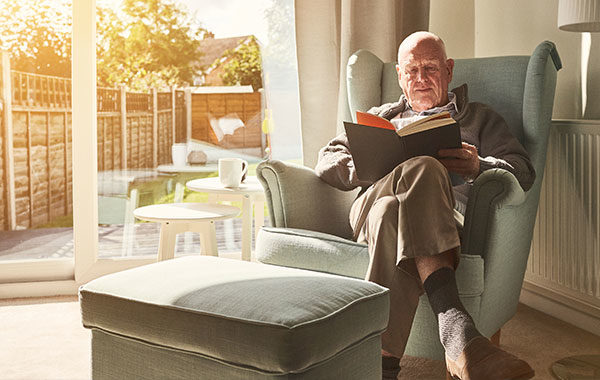 man reading